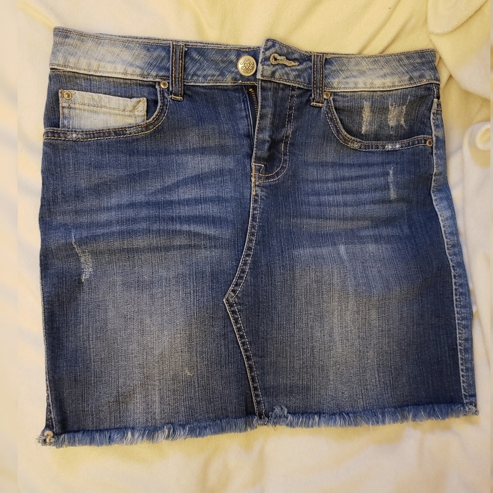 Jessica Simpson stretchy denim Jean skirt sz 25